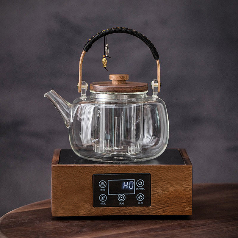 Glass Cooking Kettle Electric Ceramic Stove Household Tea Set Small Health Preservation Tea-boiling Stove Suit